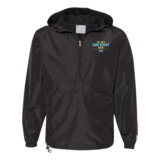 lake-effect-legends-era-stack-champion-unisex-packable-anorak-jacket — Black — Front — source sha256 a814ecf462775420f95d19faca71d9e0f8b662dc79ad0dda36a562b2b37189f0 — Color position 1