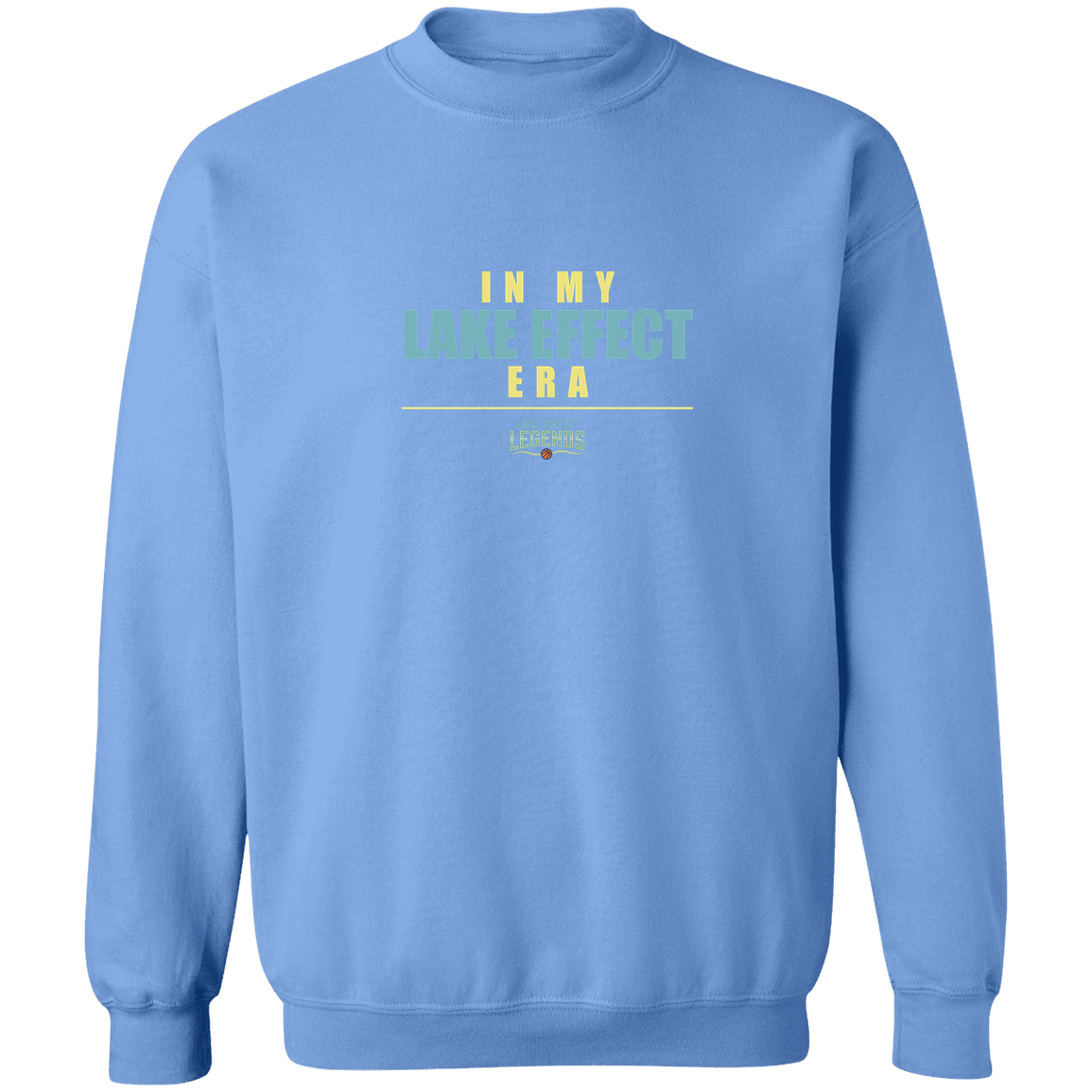 lake-effect-legends-era-stack-gildan-crewneck-pullover-sweatshirt — Carolina Blue — Front — source sha256 bfa4391ec68151bab2f4a6a8d2f0fb92d9cdb9a505139e5d6ab9aadef20ced6e — Color position 7