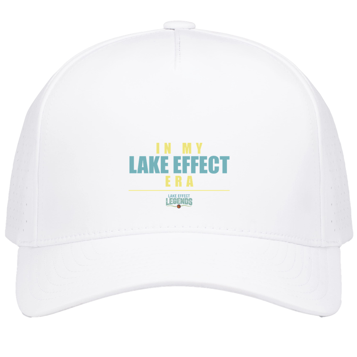 lake-effect-legends-era-stack-pacific-headwear-weekender-perforated-snapback-cap — White — Front — source sha256 cb549afab72db45b5d8c6f284b29b78639140d4fc89a1ee3096cee06d193d6f7 — Color position 6