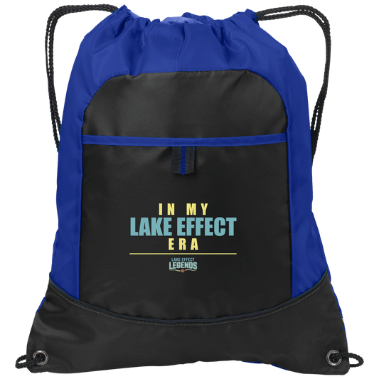lake-effect-legends-era-stack-port-authority-pocket-cinch-pack — Black/Hyper Blue — Front — source sha256 fd74976d938d31e57463a4fe0ec017a2aa8ab2e6432e9fc6c73fa7310b258986 — Color position 1