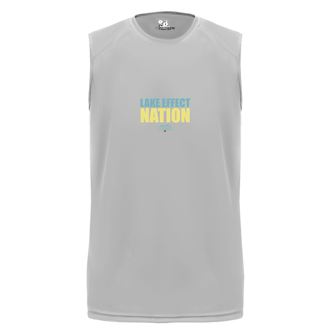 lake-effect-legends-hoops-nation-badger-b-core-sleeveless-performance-tee — Silver — Front — source sha256 17fb22109a5906312db049a9c827eb8414e40972f53c5e7d9cb12ee774bdb7d3 — Color position 3