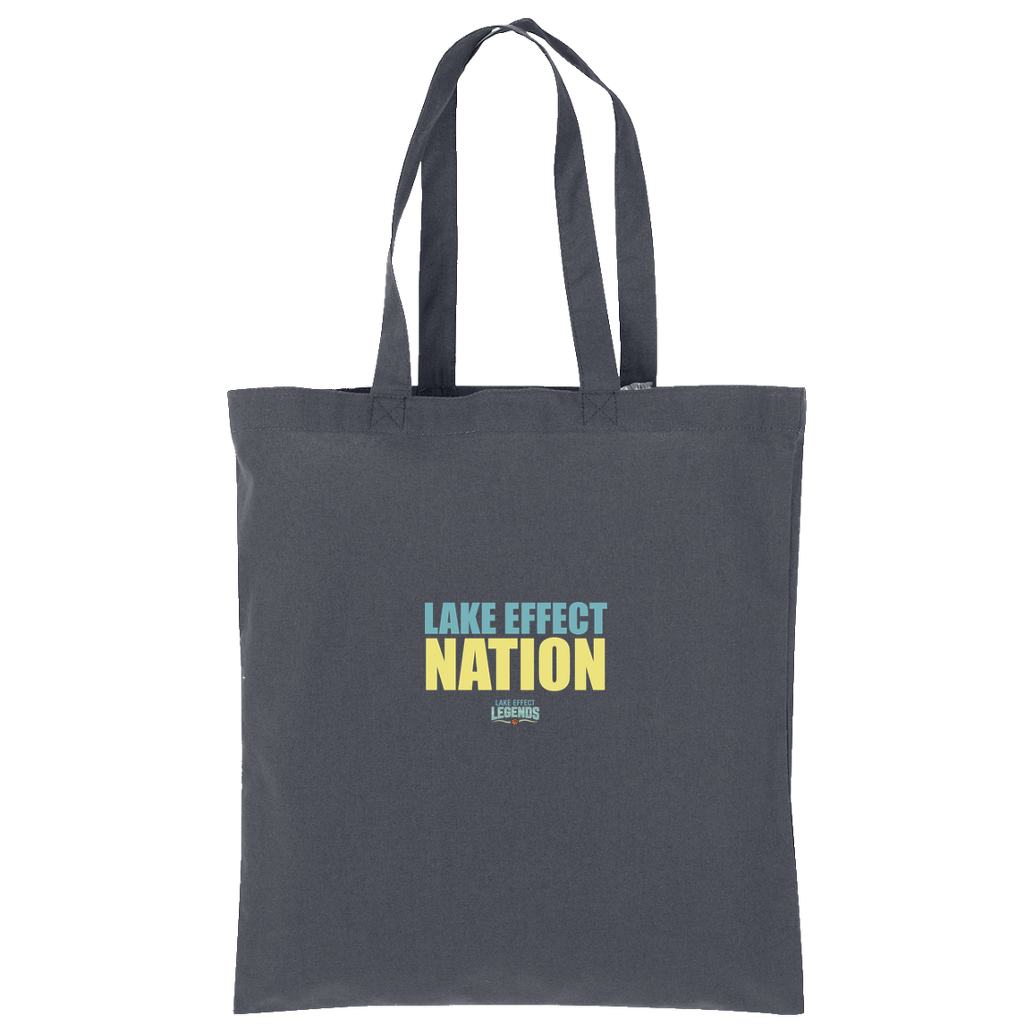 lake-effect-legends-hoops-nation-port-authority-core-cotton-tote — Storm Grey — Front — source sha256 35bde69cb3c9d9134b5ea8335dd6417a4b4f55a9f2f0a9b1062a0f1a28ffebdc — Color position 4