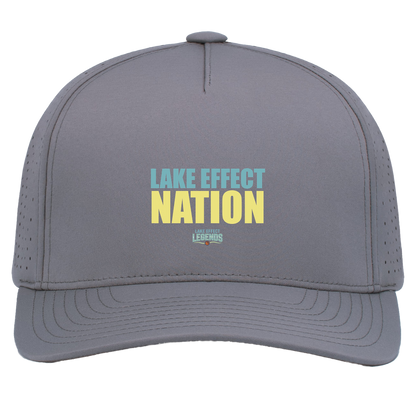 lake-effect-legends-hoops-nation-pacific-headwear-weekender-perforated-snapback-cap — Graphite — Front — source sha256 3ee3ee4e3b85a61257e6bd5978cbc5eb3146c9d0965924fa2ecab74dd3cd46d8 — Color position 4