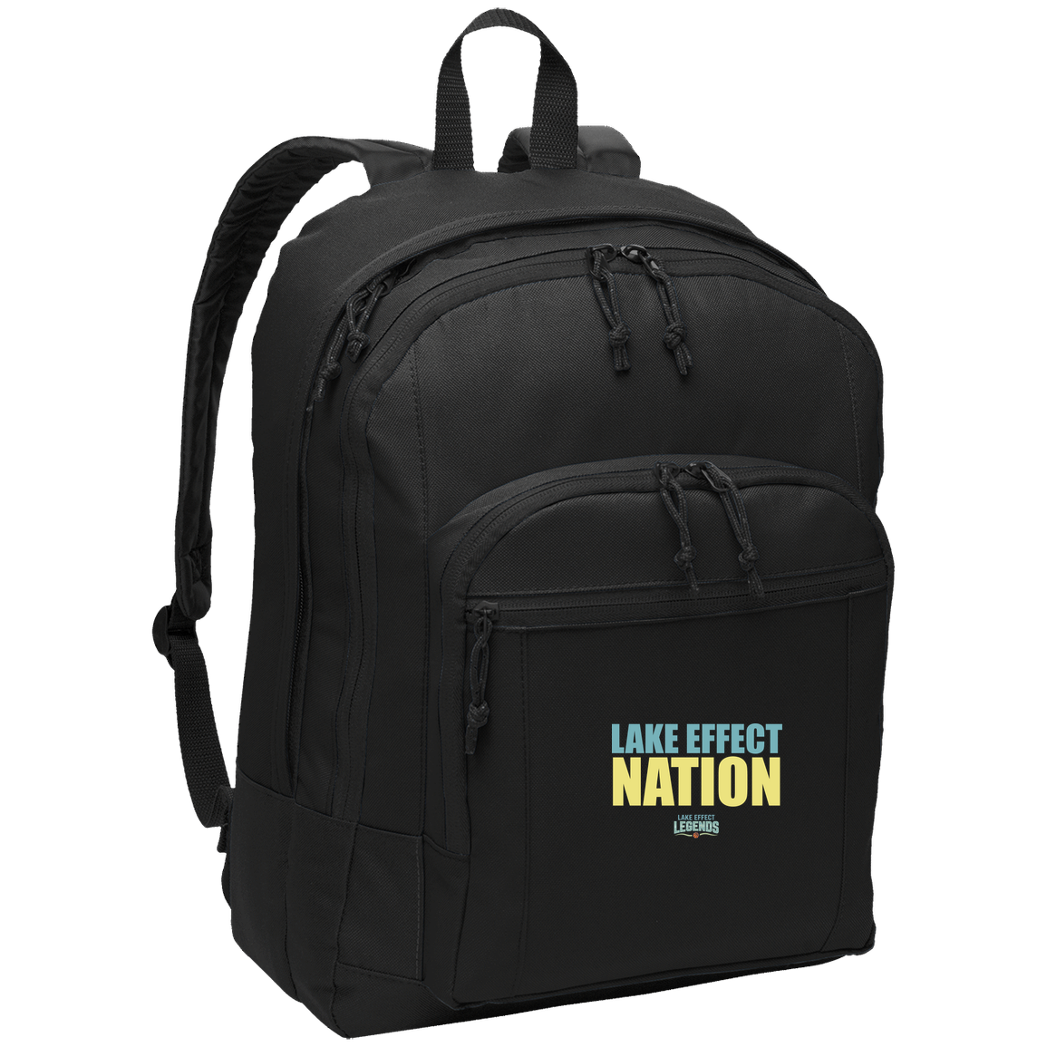 lake-effect-legends-hoops-nation-port-authority-basic-backpack — Black — Front — source sha256 79fed6b75b7c7eb4a2bc28394c3c9f4b23a21c040bc937654268b58d9338879a — Color position 1