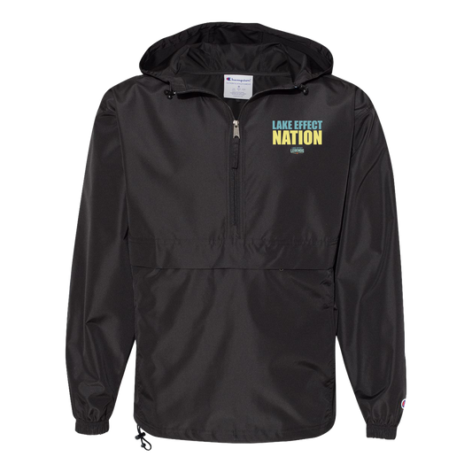 lake-effect-legends-hoops-nation-champion-unisex-packable-anorak-jacket — Black — Front — source sha256 7a7b2e9107ba0793a8970617e28ce53857f41b527407deb16f8751e700acd17f — Color position 1