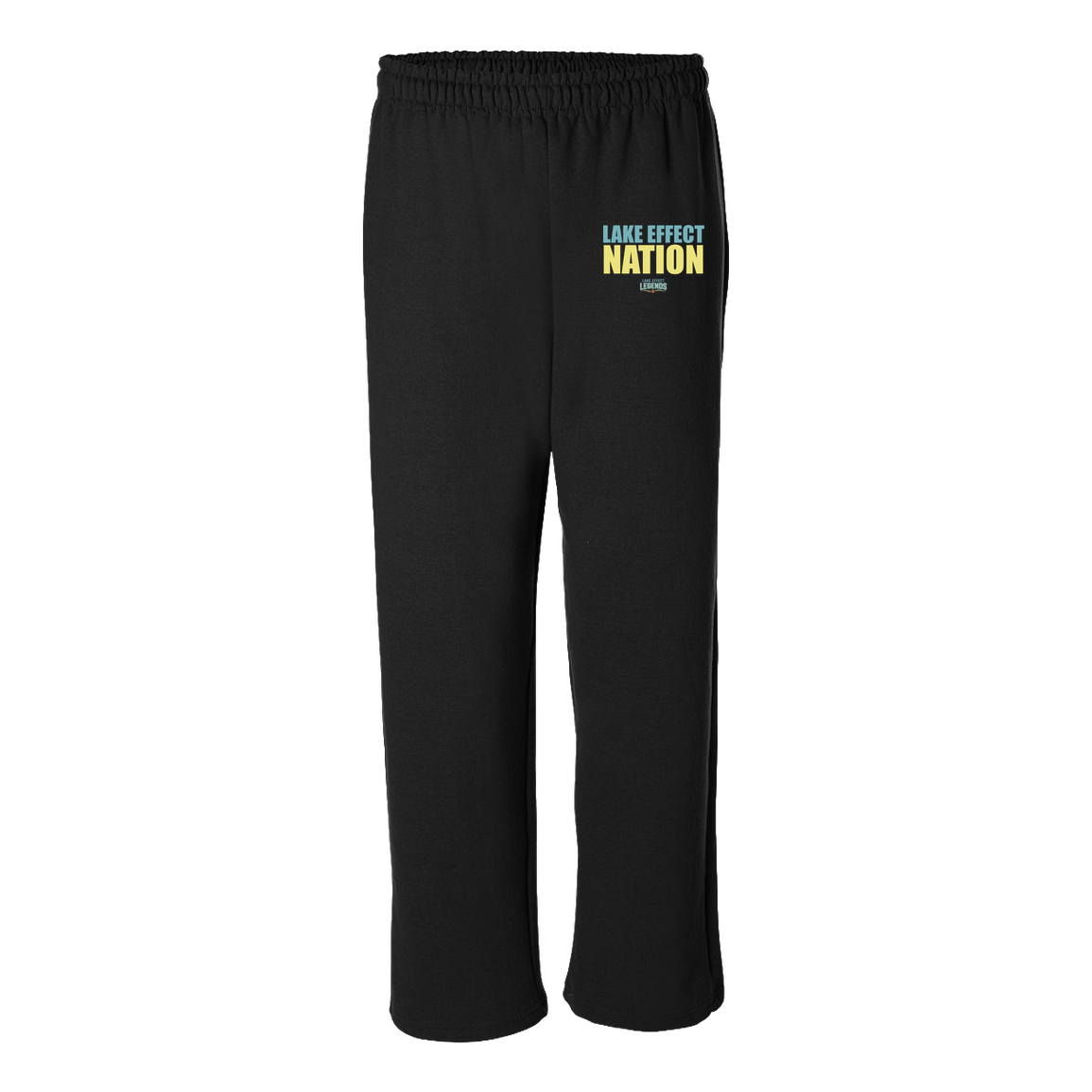 lake-effect-legends-hoops-nation-gildan-adult-heavy-blend-open-bottom-pant — Black — Front — source sha256 9651522e20ddb751e754b288de11b30958af4716156fc383d5638b52ef3ab495 — Color position 1