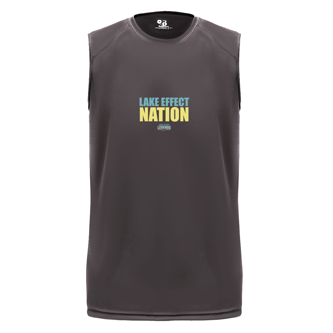 lake-effect-legends-hoops-nation-badger-b-core-sleeveless-performance-tee — Graphite — Front — source sha256 af4764b9af428fc3c032455c2d0d40857d5774bc12c1f857496400ba118e796c — Color position 2