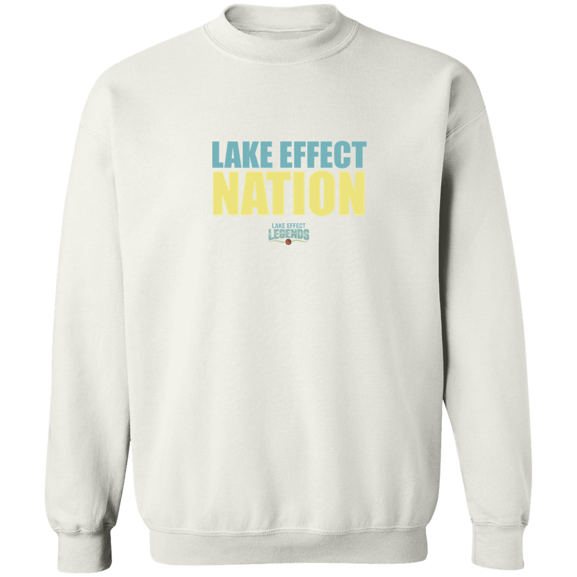 lake-effect-legends-hoops-nation-gildan-crewneck-pullover-sweatshirt — White — Front — source sha256 afb94b74252b7dbd3383e4a4b296158c5dc60d81af2aa30477505e407876f5db — Color position 3