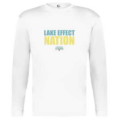 lake-effect-legends-hoops-nation-c2-kids-performance-long-sleeve-tee — White — Front — source sha256 d1a90858e79e414ac13ba69078d7754ece20f37e5b998e17deddbbcff240b35b — Color position 4