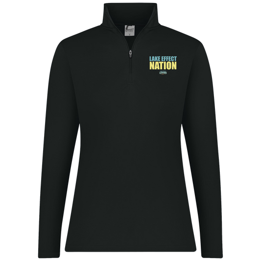 lake-effect-legends-hoops-nation-c2-womens-1-4-zip-pullover — Black — Front — source sha256 f100b26b2b47544e351b7011ee16dfd0e1180bb8e2b181d4acceaccd66a60b6a — Color position 1