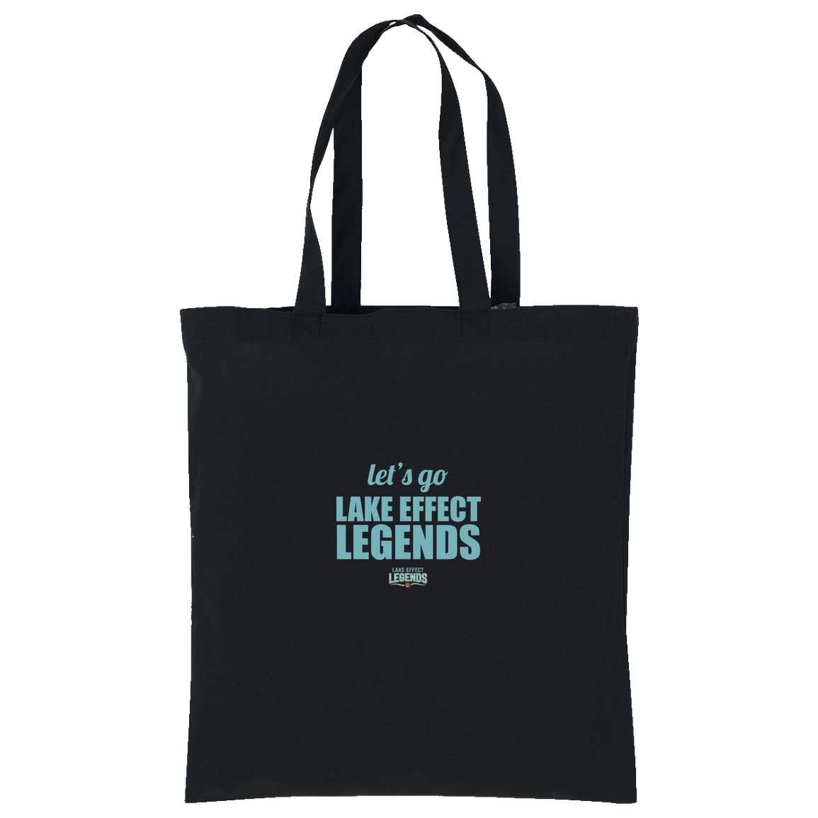 lake-effect-legends-let-s-go-port-authority-core-cotton-tote — Deep Black — Front — source sha256 570ab8cc150468aa3d8374558a076c914bdafd48b7a6405c643a5de20edf08db — Color position 1