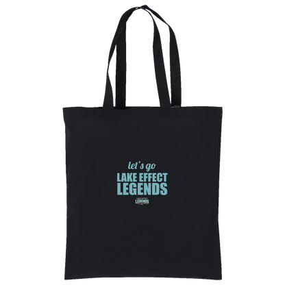 lake-effect-legends-let-s-go-port-authority-core-cotton-tote — Deep Black — Front — source sha256 570ab8cc150468aa3d8374558a076c914bdafd48b7a6405c643a5de20edf08db — Color position 1
