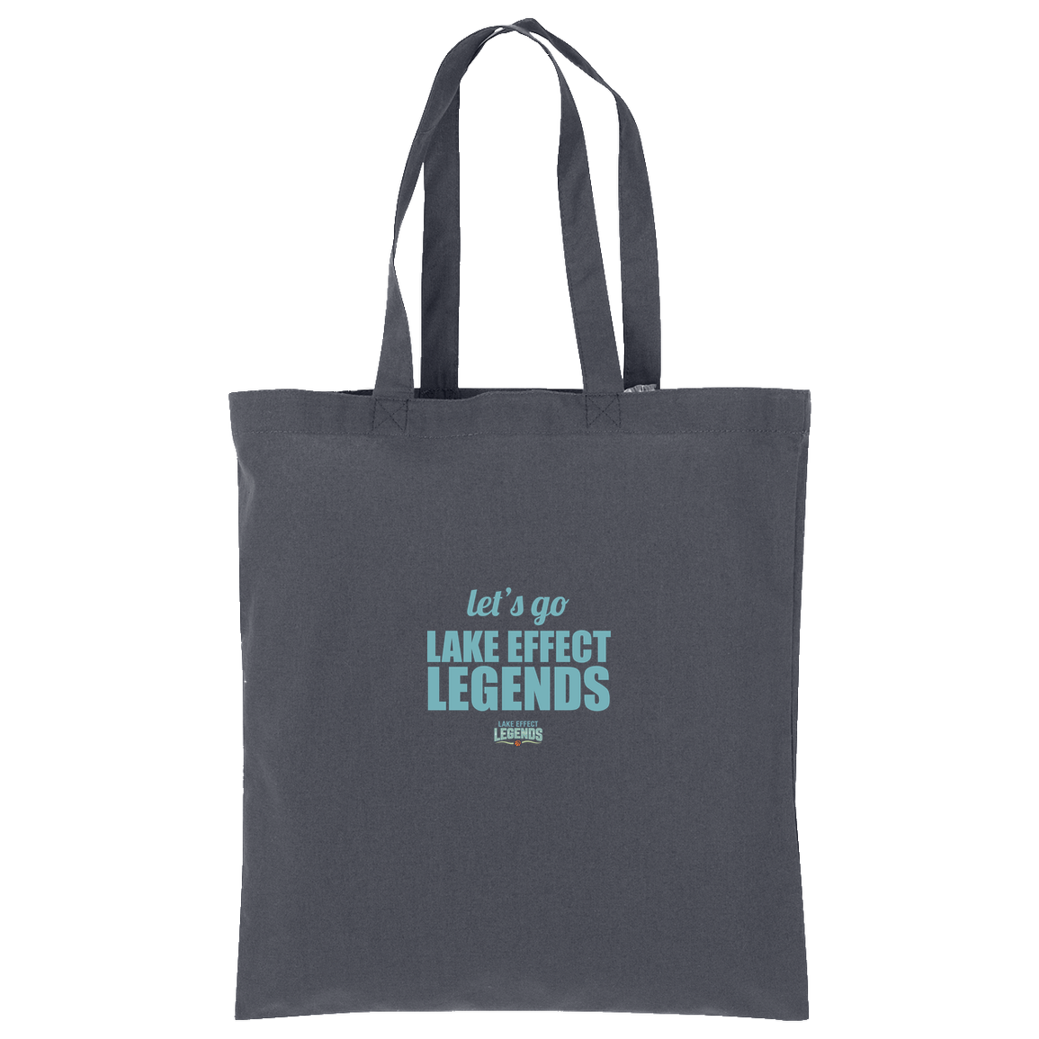 lake-effect-legends-let-s-go-port-authority-core-cotton-tote — Storm Grey — Front — source sha256 db34d3bae984c099161b4d3962770439843e00f0fb0c984ec11a52741e8d290b — Color position 4