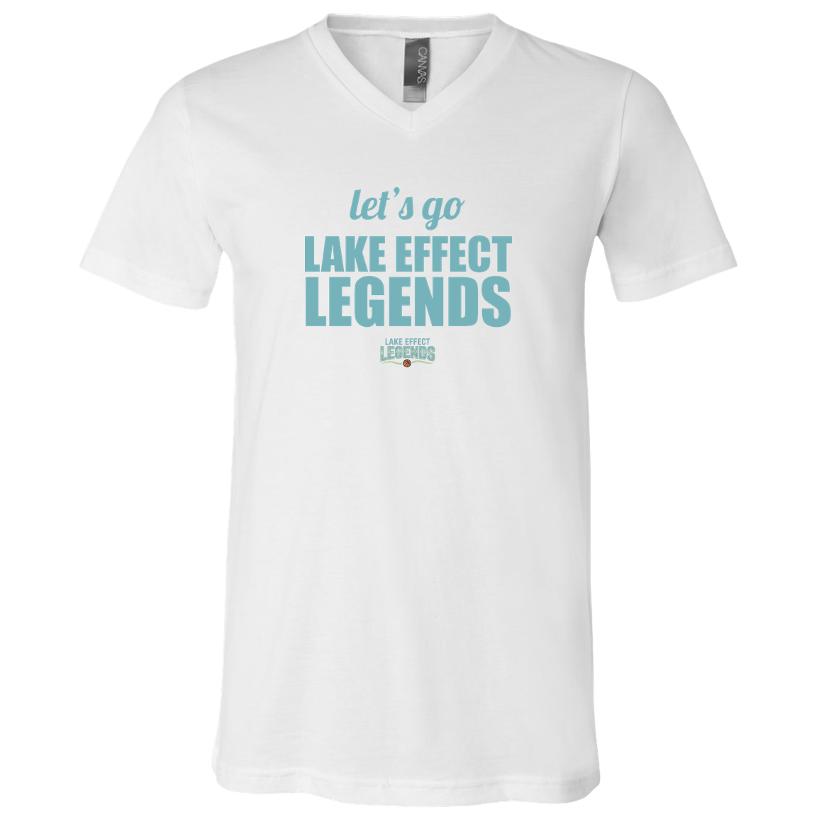 lake-effect-legends-let-s-go-bella-canvas-unisex-jersey-ss-v-neck-t-shirt — White — Front — source sha256 f80401dd03b8cf7d75dd0ca11df7a79ea12ee65e1f42efdfcb985cda751dd774 — Color position 1