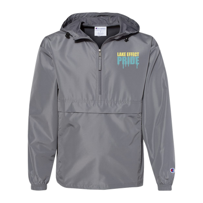lake-effect-legends-pride-drip-champion-unisex-packable-anorak-jacket — Graphite — Front — source sha256 018331b4c9eaf6f6c56bc3e350d478c2e1152fd7ee0fa631c38d48c6935fb1cd — Color position 2