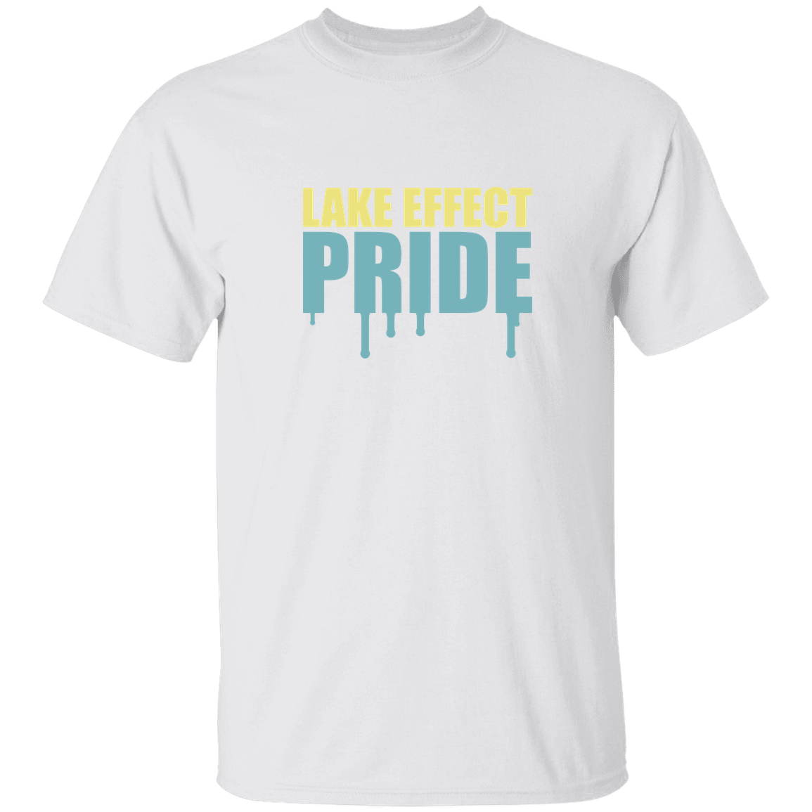 lake-effect-legends-pride-drip-gildan-5-3-oz-t-shirt — White — Front — source sha256 066b5c56c9a766d81c5fe6571e30a3529175777f61c48b3b225113adf167415b — Color position 3