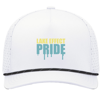 lake-effect-legends-pride-drip-pacific-headwear-weekender-perforated-snapback-cap — White/Black — Front — source sha256 0e6d3967a9b3b7098fbc50cbb7d36b054f172ee6df7f7366cd0c2d275c516fce — Color position 7