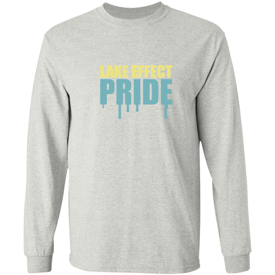 lake-effect-legends-pride-drip-gildan-ls-t-shirt-5-3-oz — Ash — Front — source sha256 4b522d152784f21013b7acb2a5fbd1485f42bf037c858051b0e0e33f0b275db4 — Color position 1