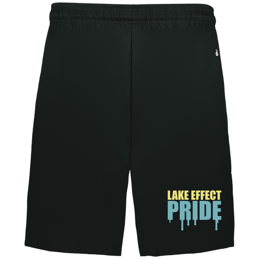 lake-effect-legends-pride-drip-badger-adult-b-core-7-inch-short-with-pockets — Black — Front — source sha256 7f934e85865b2490882d3c38db834ac556fffc28241de70b73b6a00ada02aaca — Color position 1