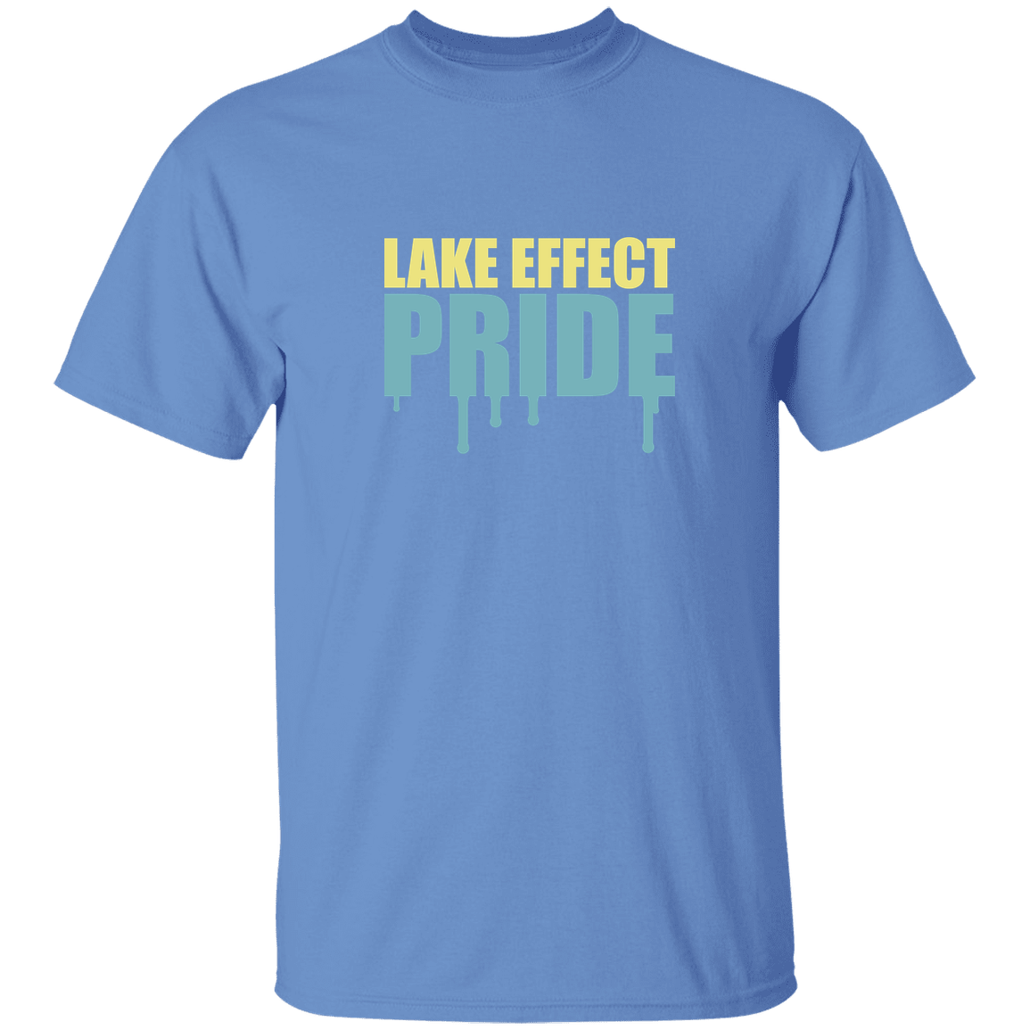 lake-effect-legends-pride-drip-gildan-5-3-oz-t-shirt — Carolina Blue — Front — source sha256 8a8a992eeeb86ed86f8488d1094ecdc38e26cfb96a51078ca3d8ef51d5394a24 — Color position 7
