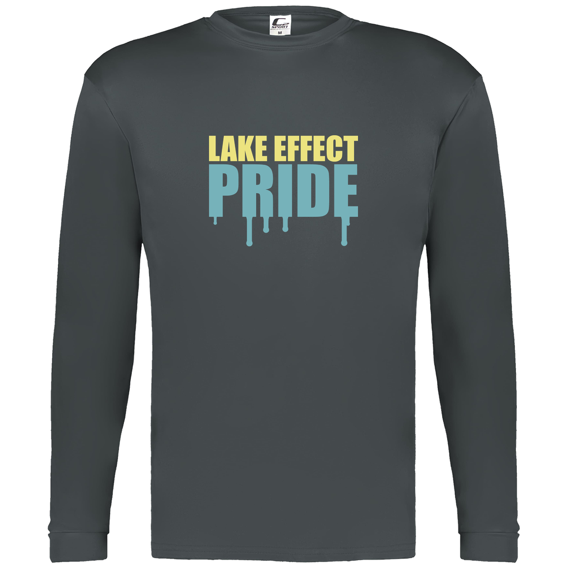 lake-effect-legends-pride-drip-c2-mens-performance-long-sleeve-tee — Graphite — Front — source sha256 b123f30277a91d581217c4f89f419f04934fd15b3bc9086fc6afc046e434713f — Color position 2
