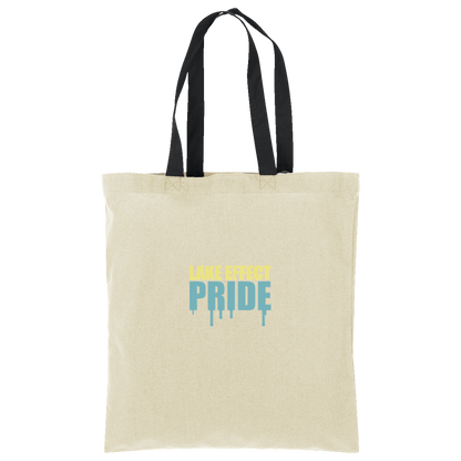 lake-effect-legends-pride-drip-port-authority-core-cotton-tote — Natural/Deep Black — Front — source sha256 c81b8e572fdc6614eae6a0f3c65d655579f32d84d50b7908fab5c7066712e44e — Color position 3
