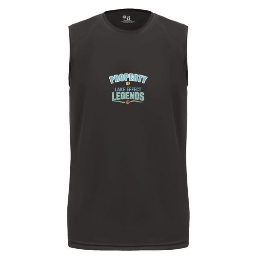 lake-effect-legends-property-of-badger-b-core-sleeveless-performance-tee — Black — Front — source sha256 3ae92011edc4bd52388fc3515b5bb4618a6390275ad756dd8a6f33125d867e99 — Color position 1