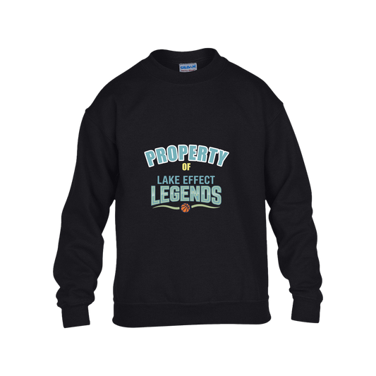 lake-effect-legends-property-of-gildan-kids-heavy-blend-fleece-crew — Black — Front — source sha256 aa677e5f0999c362961c667cba53cd6ac7848f3c9fa0ed350f6e5caeda3a3532 — Color position 1