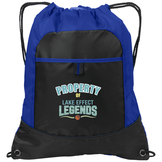 lake-effect-legends-property-of-port-authority-pocket-cinch-pack — Black/Hyper Blue — Front — source sha256 c0b00f4612aeb1c1ad3a36e396772e373c16a95997ea16903a07df0ed83e5aa3 — Color position 1