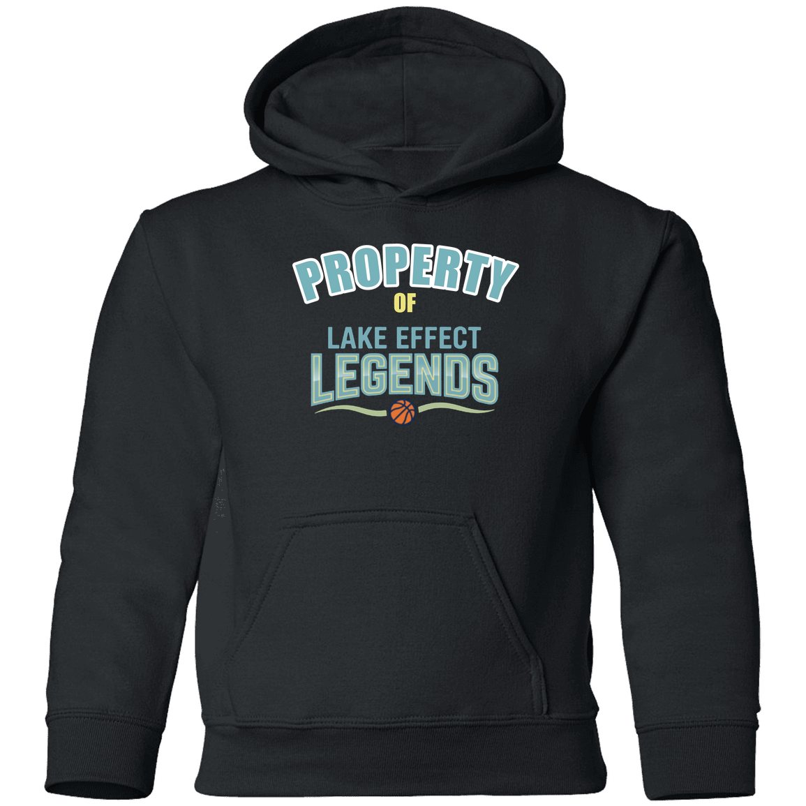 lake-effect-legends-property-of-gildan-youth-pullover-hoodie — Black — Front — source sha256 e9071f4bee2cc011507d4a6be6985a8042d56b0b343dc29f6596b83ea42c2331 — Color position 3