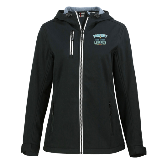 lake-effect-legends-property-of-clique-womens-eco-stretch-softshell-jacket — Black — Front — source sha256 ee01c7ca5c99d2c32ffacdc9a95514a3c3bc407bfde2359e6030e80766309adc — Color position 1