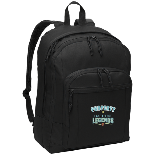 lake-effect-legends-property-of-port-authority-basic-backpack — Black — Front — source sha256 f6bb3e006ec7111bf5a10ff1a72bee4f378a20c7c0ec11a372cf2999c5c3b30c — Color position 1