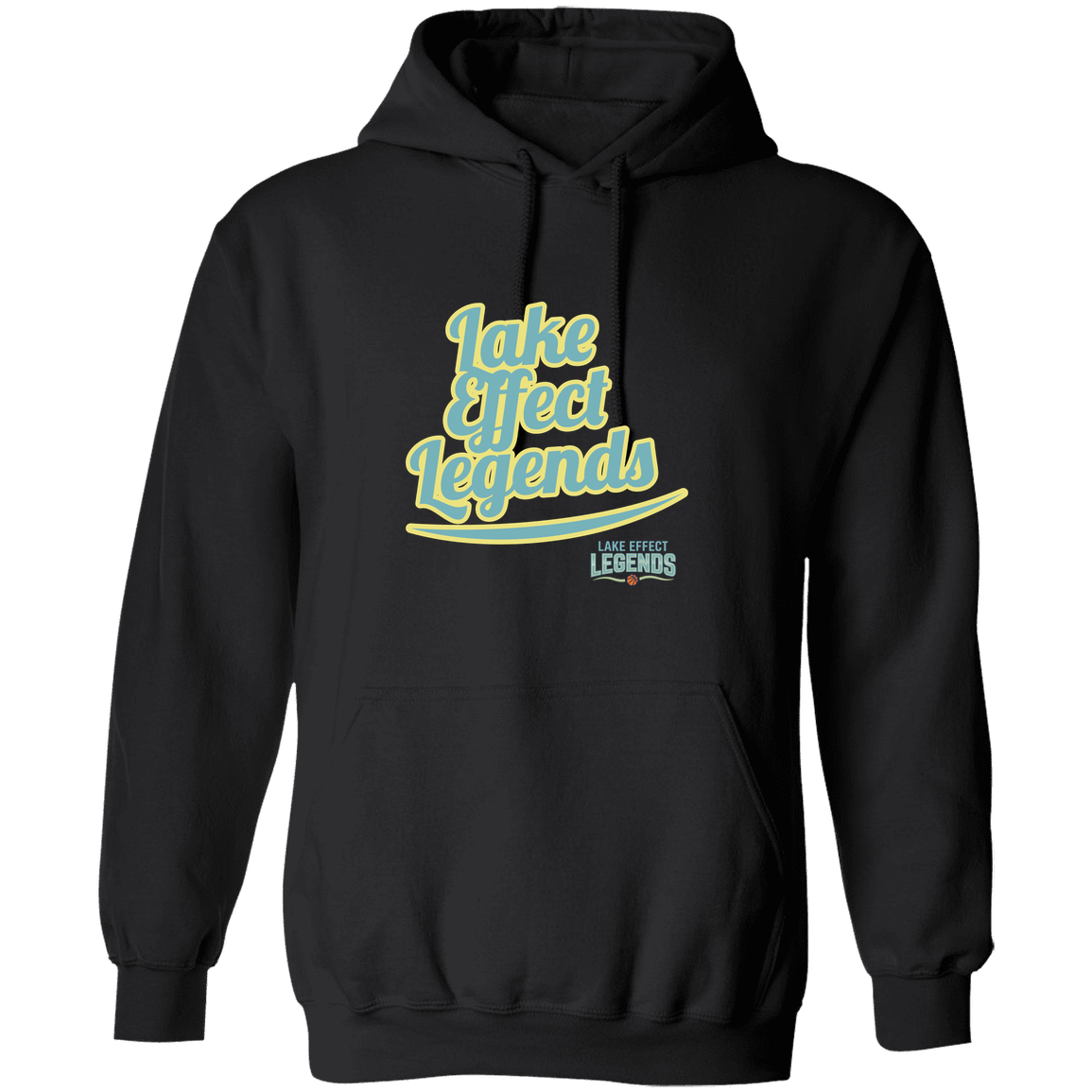 lake-effect-legends-retro-script-gildan-pullover-hoodie — Black — Front — source sha256 0245de0d0b3ad502fef61eb041c3af861106cfa3e65cadb491f016e1f33ec2be — Color position 5