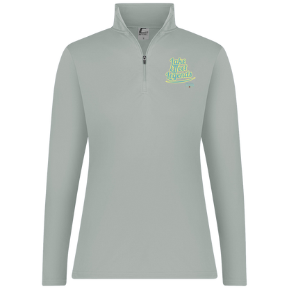 lake-effect-legends-retro-script-c2-womens-1-4-zip-pullover — Silver — Front — source sha256 222dda7eafed8429d9695bc9bf5404170f2462724b1c7c2c8c2e0003ac3dce1a — Color position 2