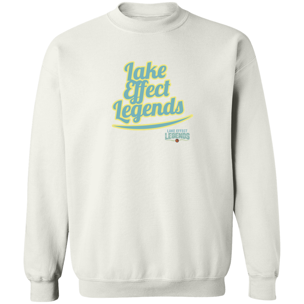 lake-effect-legends-retro-script-gildan-crewneck-pullover-sweatshirt — White — Front — source sha256 31af1e3415d0a6bed9027d28a7b96c6c8aafde17d98550e4d544470901d0f8c4 — Color position 3