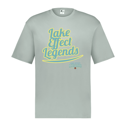 lake-effect-legends-retro-script-c2-mens-performance-short-sleeve-tee — Silver — Front — source sha256 3982f282c60350c1c23a809e44f6a67bcb77818f111d0698652dc079566f361b — Color position 3