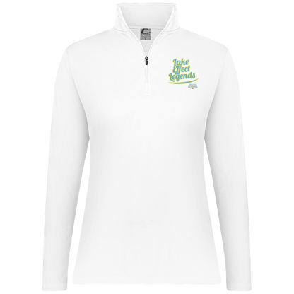 lake-effect-legends-retro-script-c2-womens-1-4-zip-pullover — White — Front — source sha256 43636dbbfedbe00f36ccce08d2d441dae258f7b8a53747485f83ac2b6d9d6894 — Color position 3