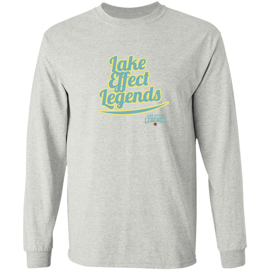 lake-effect-legends-retro-script-gildan-ls-t-shirt-5-3-oz — Ash — Front — source sha256 795ba5d8e912d4838c5d79972a354fc06f6f1313091add28b5d091803bb9c275 — Color position 1