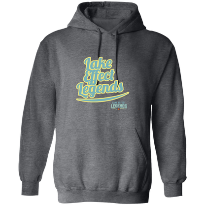 lake-effect-legends-retro-script-gildan-pullover-hoodie — Dark Heather — Front — source sha256 8731cd81a0ccd4e31f6baa5945b626c5f0db4f9047d28e0ea8fe2bd10da12d66 — Color position 6
