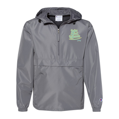 lake-effect-legends-retro-script-champion-unisex-packable-anorak-jacket — Graphite — Front — source sha256 a370e0f5ed24f01b31cafd9ebd608dd923e7f1cdc0dd9d176a45e13824cfe5c0 — Color position 2