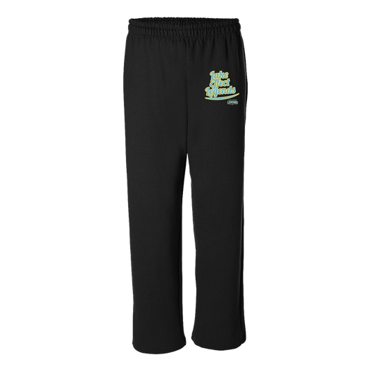 lake-effect-legends-retro-script-gildan-adult-heavy-blend-open-bottom-pant — Black — Front — source sha256 b3e071a672a2f1c76ca86676321ab2d8e13061c2bfbe00b252849203b306f354 — Color position 1