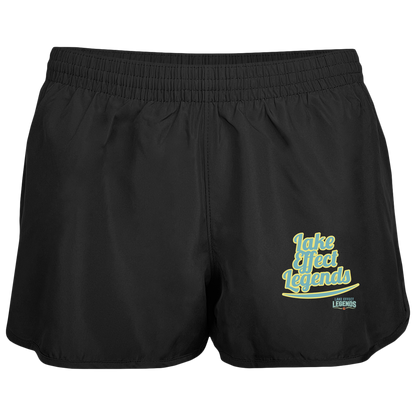 lake-effect-legends-retro-script-augusta-ladies-wayfarer-running-shorts — Black — Front — source sha256 bc7c0dd6e9054fb1dec5a15c0465e6cc7857e07149459918d205b821bb6f4a79 — Color position 1