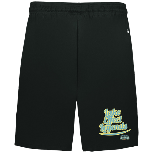 lake-effect-legends-retro-script-badger-adult-b-core-7-inch-short-with-pockets — Black — Front — source sha256 caf7006268f1a24a4d154859977346d384406e1d3649fe0ef70bd6a21be5839a — Color position 1