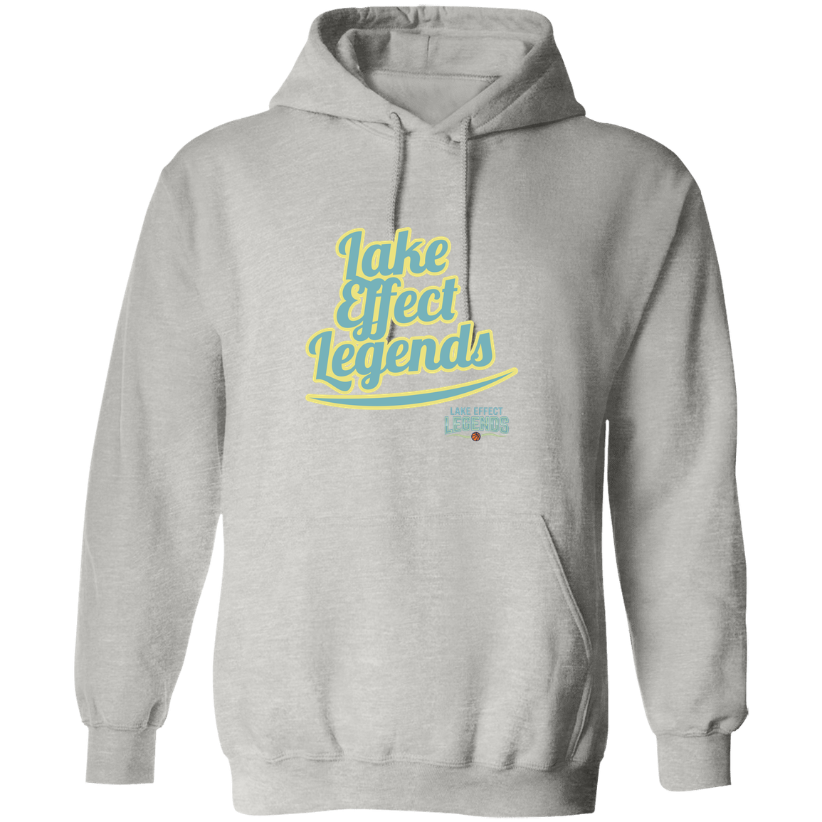 lake-effect-legends-retro-script-gildan-pullover-hoodie — Ash — Front — source sha256 cf96a128004a6c9f7d7e48d9665cbf1b2b47d2eb4d99dc181ae67687018355e2 — Color position 3