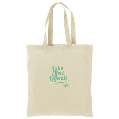 lake-effect-legends-retro-script-port-authority-core-cotton-tote — Natural — Front — source sha256 eedee488ee913a27d10c7cdf2c632458c2d5fb33c615ce049c6f726a0c343783 — Color position 2