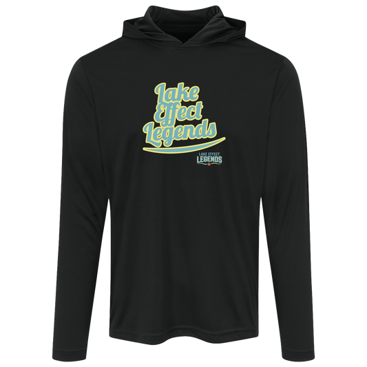 lake-effect-legends-retro-script-sport-tek-mens-competitor-hooded-tee — Black — Front — source sha256 f4dc4ad049a5b2fae4630cc6db53089fe17fdb0e93479b5f00631be9050872aa — Color position 1