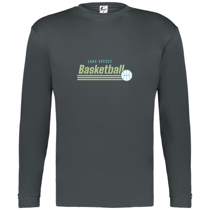 lake-effect-legends-retro-stripes-c2-mens-performance-long-sleeve-tee — Graphite — Front — source sha256 0fbbeb06a76229fd855f0c11cc10afda3e20969053d5935677cc7881df7434c6 — Color position 2
