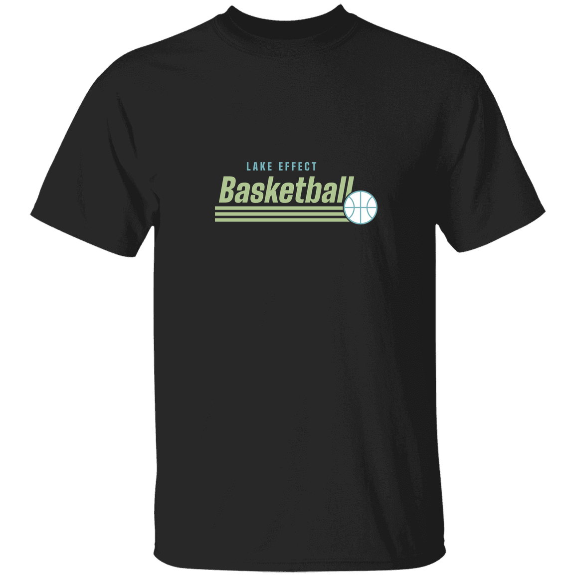 lake-effect-legends-retro-stripes-gildan-5-3-oz-t-shirt — Black — Front — source sha256 47e943014d2998929e41c0306998ccc7cc81a3bc0e3a3b8c2898564c425b4f78 — Color position 5