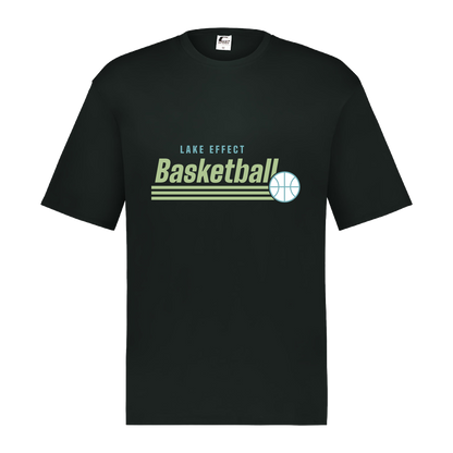 lake-effect-legends-retro-stripes-c2-mens-performance-short-sleeve-tee — Black — Front — source sha256 8e62c4ba8165d74ea364d5c0f7e77775477d112aac7721b3bd87039f6106d2a4 — Color position 1