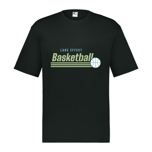 lake-effect-legends-retro-stripes-c2-mens-performance-short-sleeve-tee — Black — Front — source sha256 8e62c4ba8165d74ea364d5c0f7e77775477d112aac7721b3bd87039f6106d2a4 — Color position 1